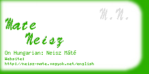 mate neisz business card
